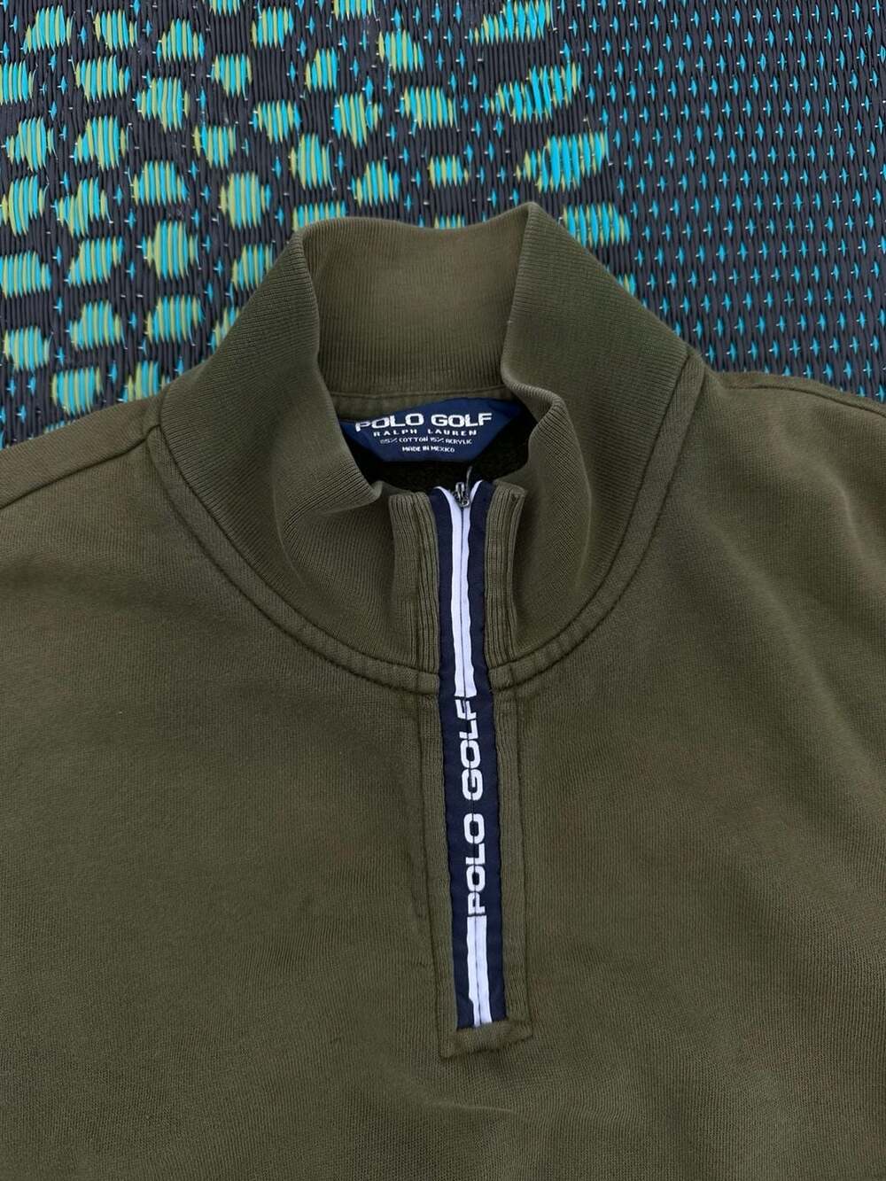 Polo Golf Ralph Lauren Quarter Zip Size XL Olive Green